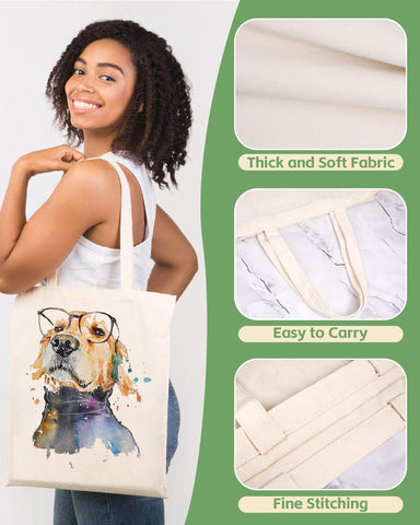 Lzerking tote with 10-inch handles for comfortable carrying.
