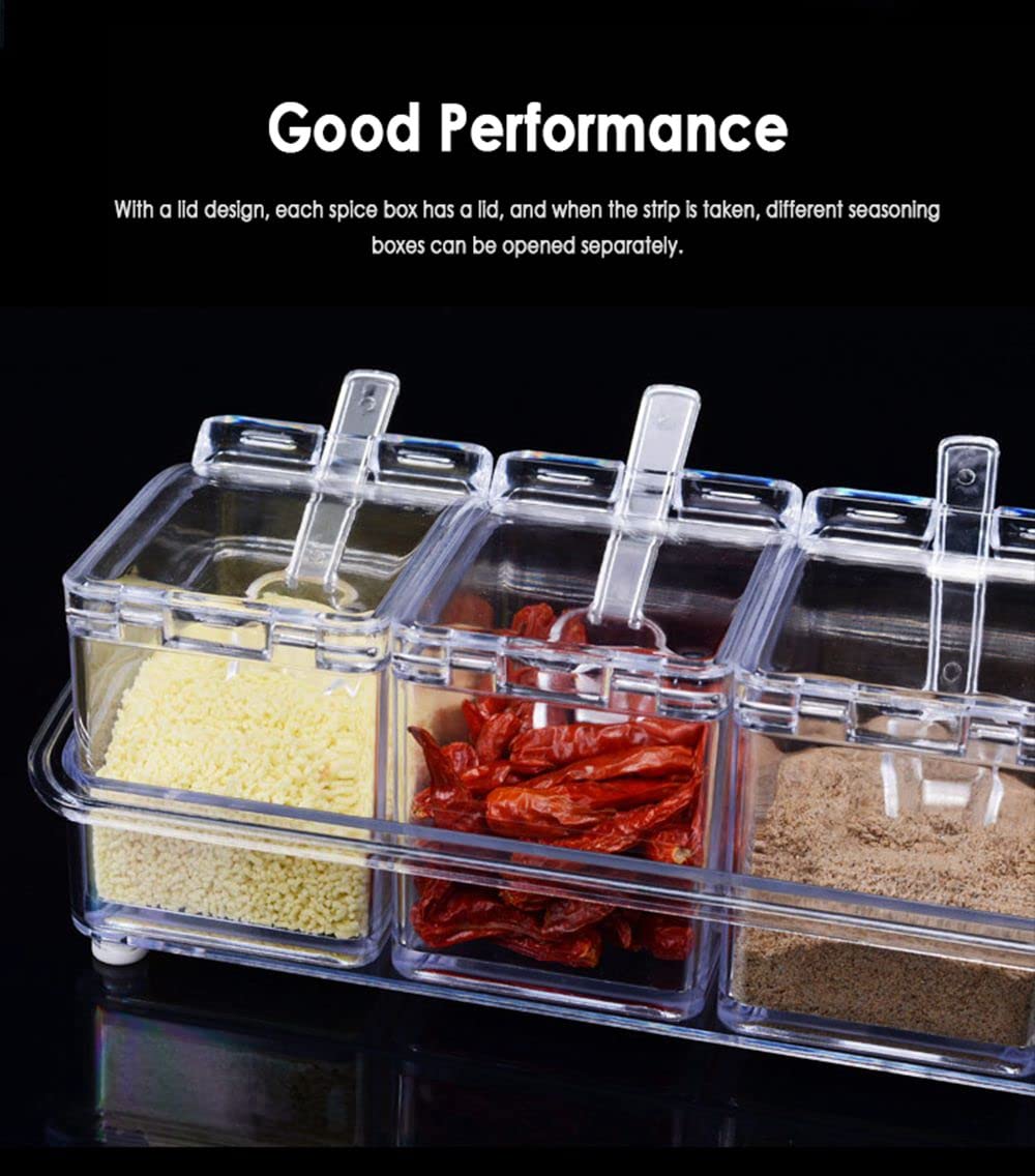 LZYLL compact 8x6x7 cm boxes fit neatly on spice racks.