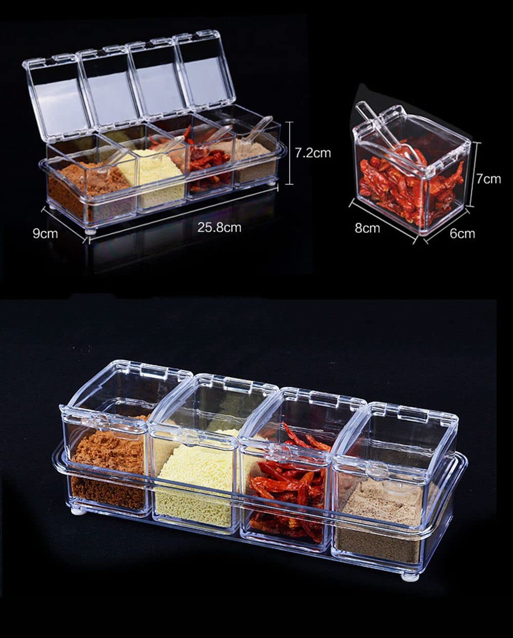LZYLL long spoon measures 2 ml for precise seasoning.