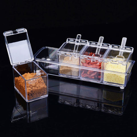 LZYLL spice canisters seal tightly to prevent moisture and clumping.