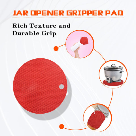 Lzzabo red silicone handle opens stubborn lids smoothly