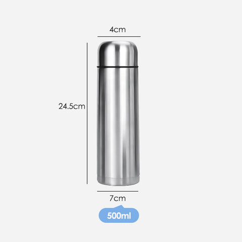 Lzznom double-wall thermal bottle with pour-spout maintains temperature on the go.