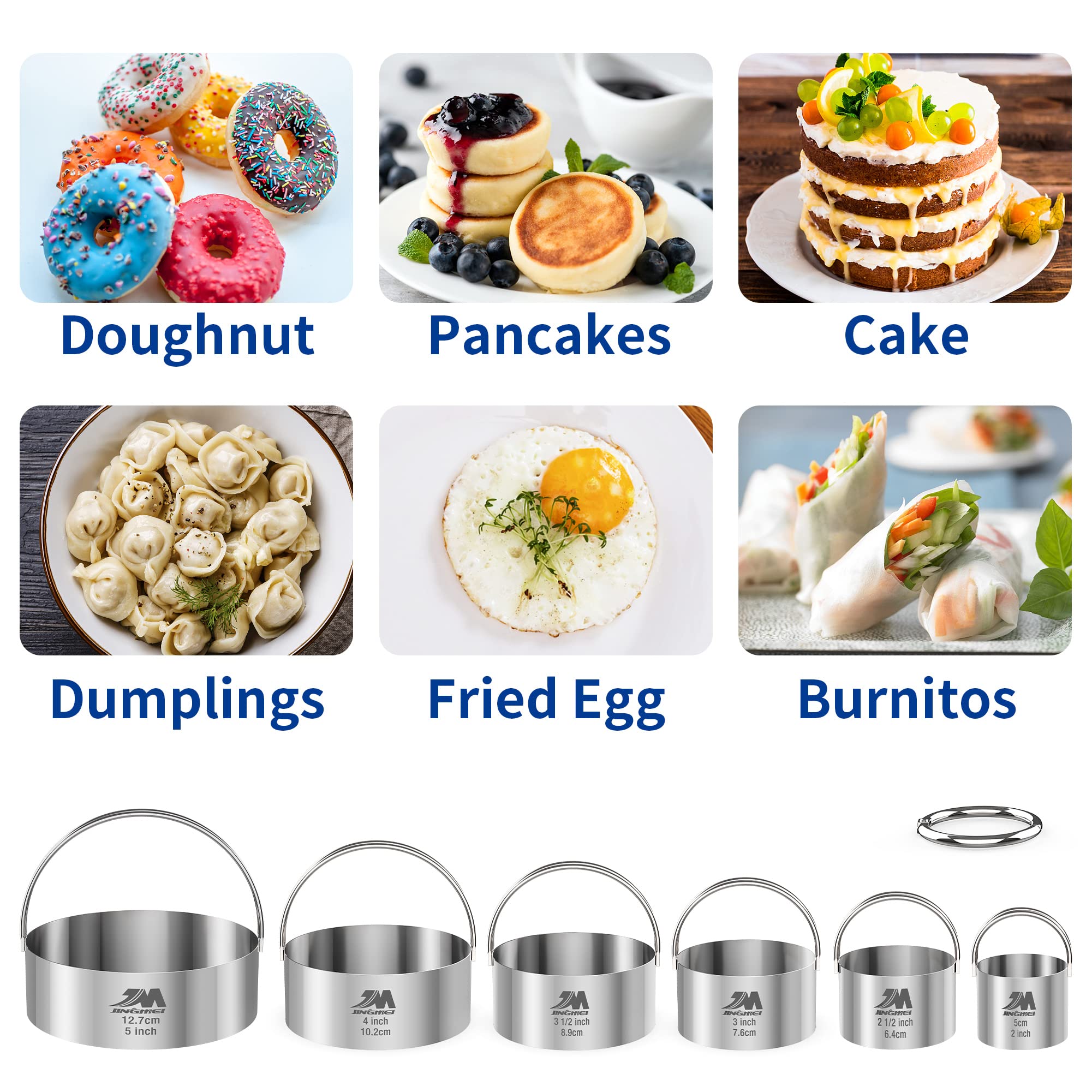 M JINGMEI biscuit cutter with arched handle reduces wrist fatigue during baking.