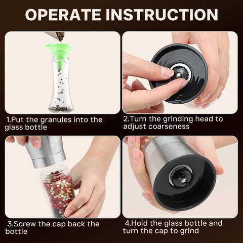 Ergonomic grip on the M JINGMEI grinders ensures comfortable one-handed grinding.