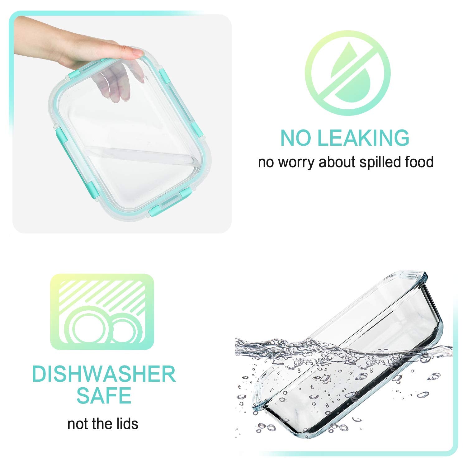 M MCIRCO borosilicate glass, heat-safe for reheating leftovers.