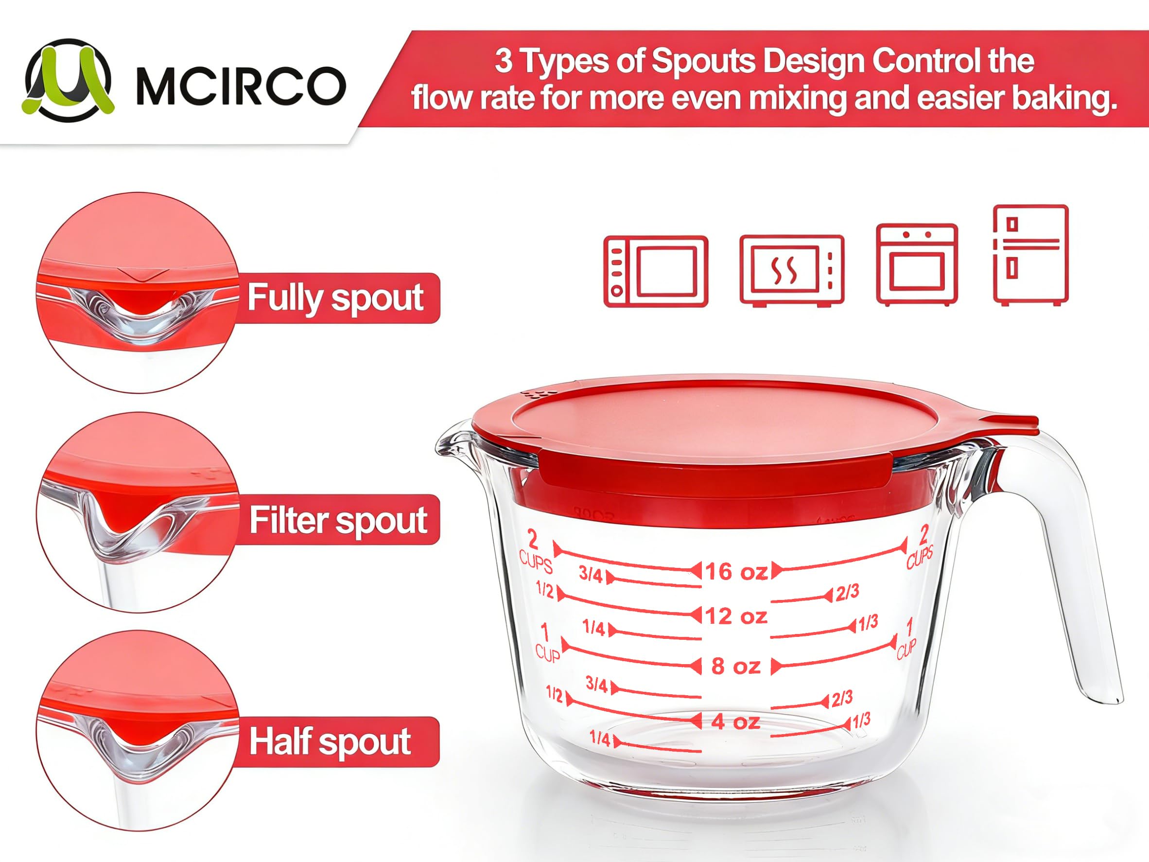 M MCIRCO nested cups with lids, stackable for compact kitchen storage