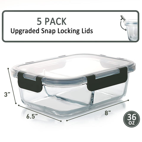 M MCIRCO snap-lock lids provide leak-proof storage.
