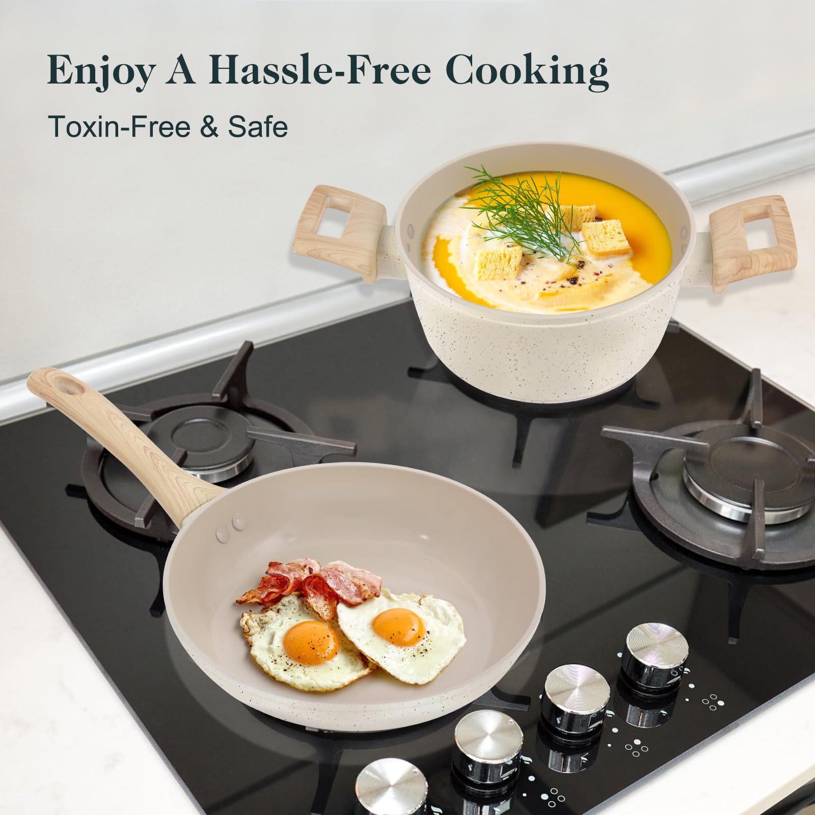 M MELENTA kitchen utensils set for precise stirring and serving.