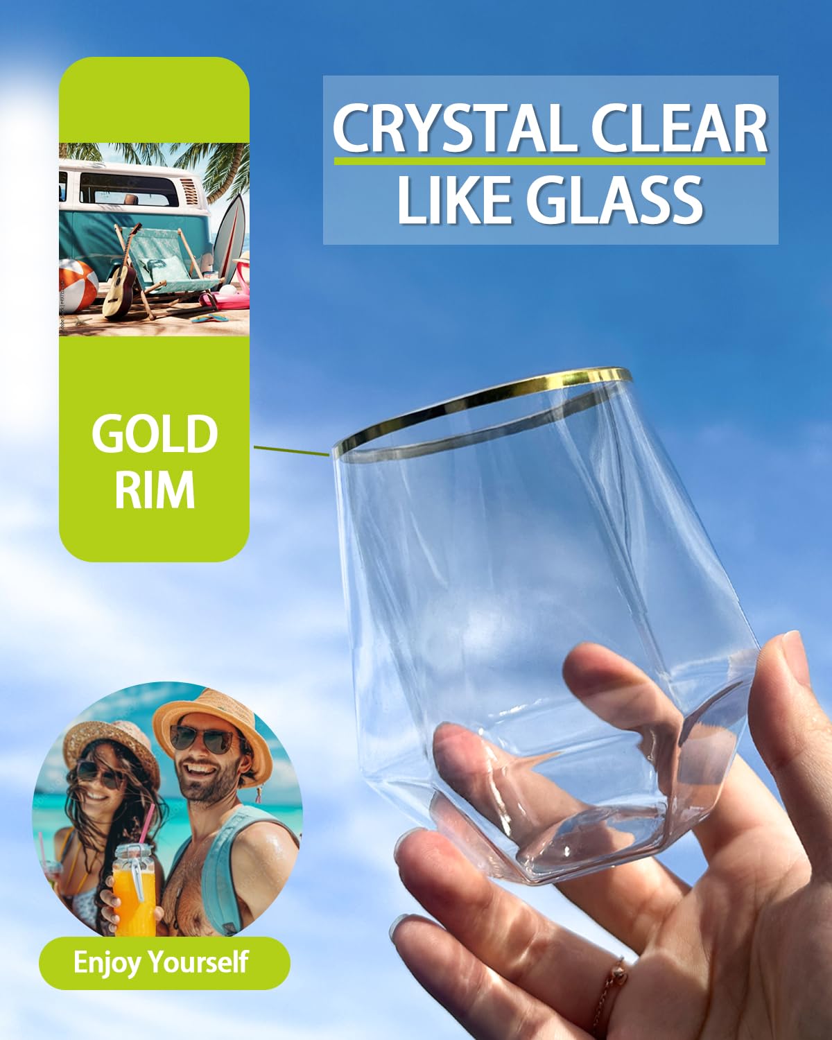 maaacute 12oz stemless plastic wine glasses ideal for weddings and parties