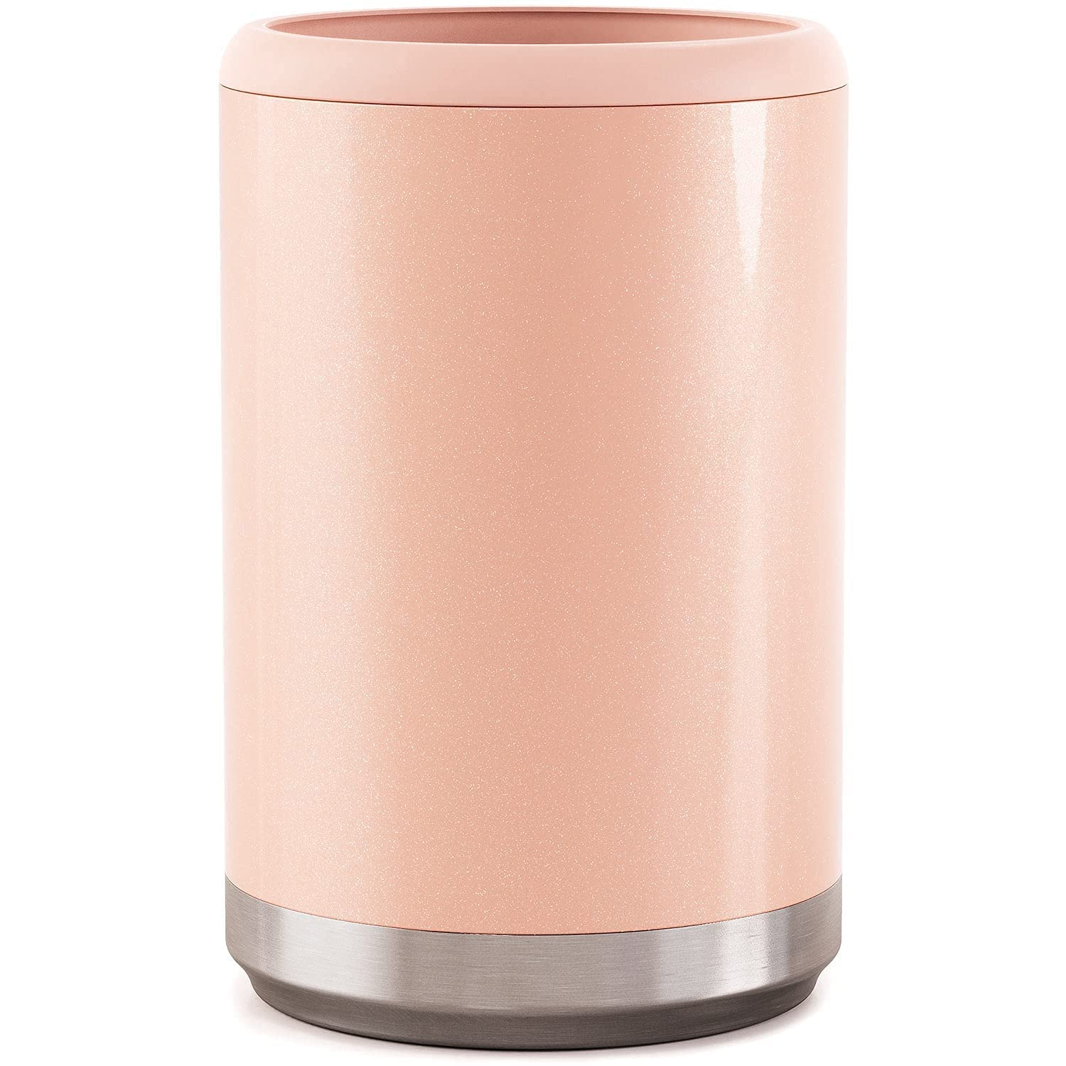 Maars blush glitter can holder adds stylish grip and dry hands.