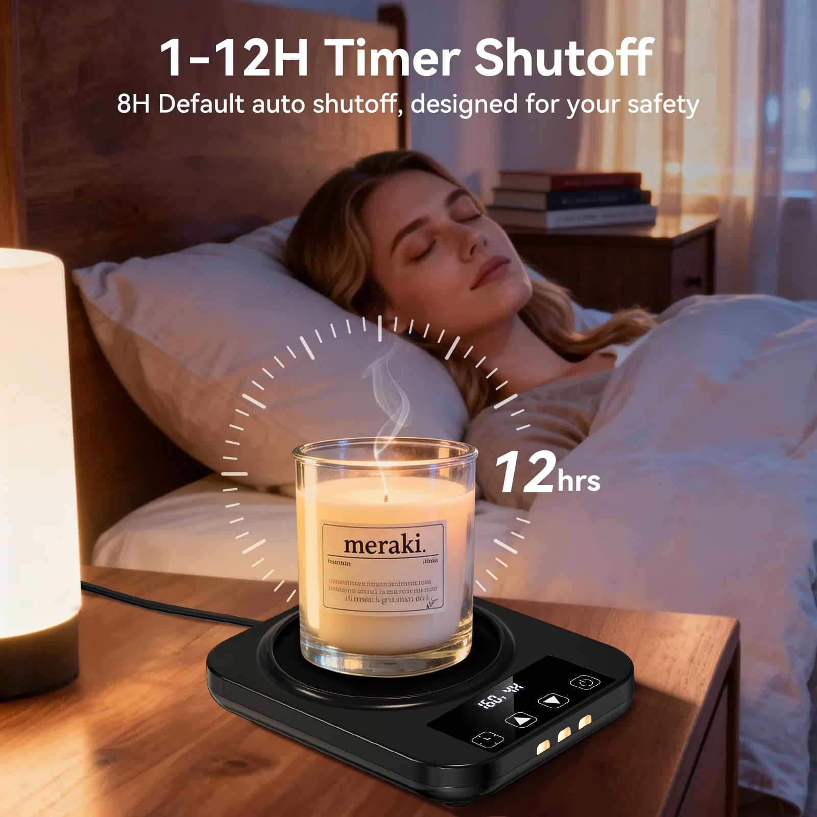 Mabahoo heating plate with anti-scald base provides stable, quick warming.