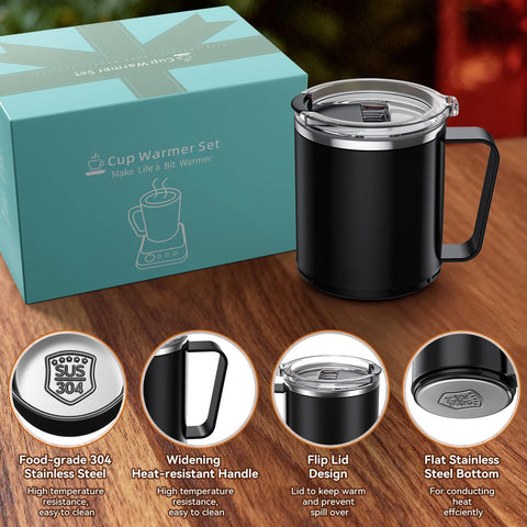 Mabahoo mug warmer operates quietly for office or study.