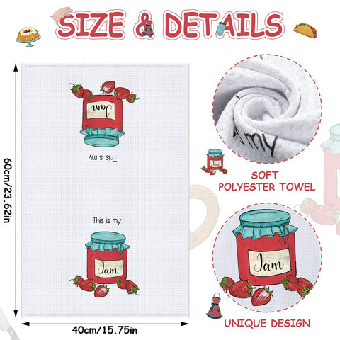 Macarrie kitchen towels 40x60cm provide ample space for quick dish drying.