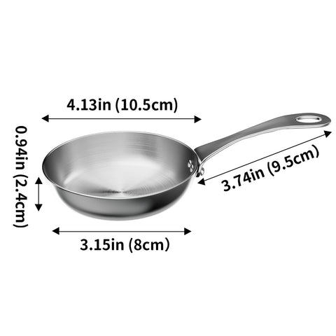 Macevia small sauce pan with handle for quick single-serving sauces.