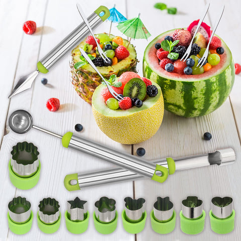 Machomby fruit forks stainless steel for effortless serving.