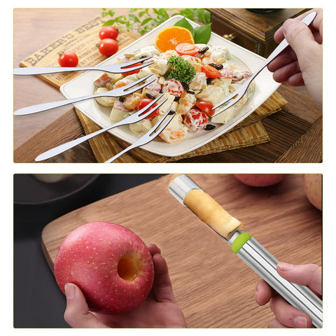 Machomby melon ball scoop creates smooth spheres for desserts.
