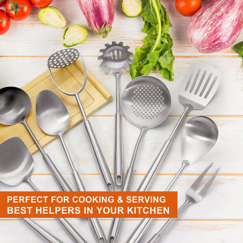 MACIFECI solid serving spoon for easy, elegant serving