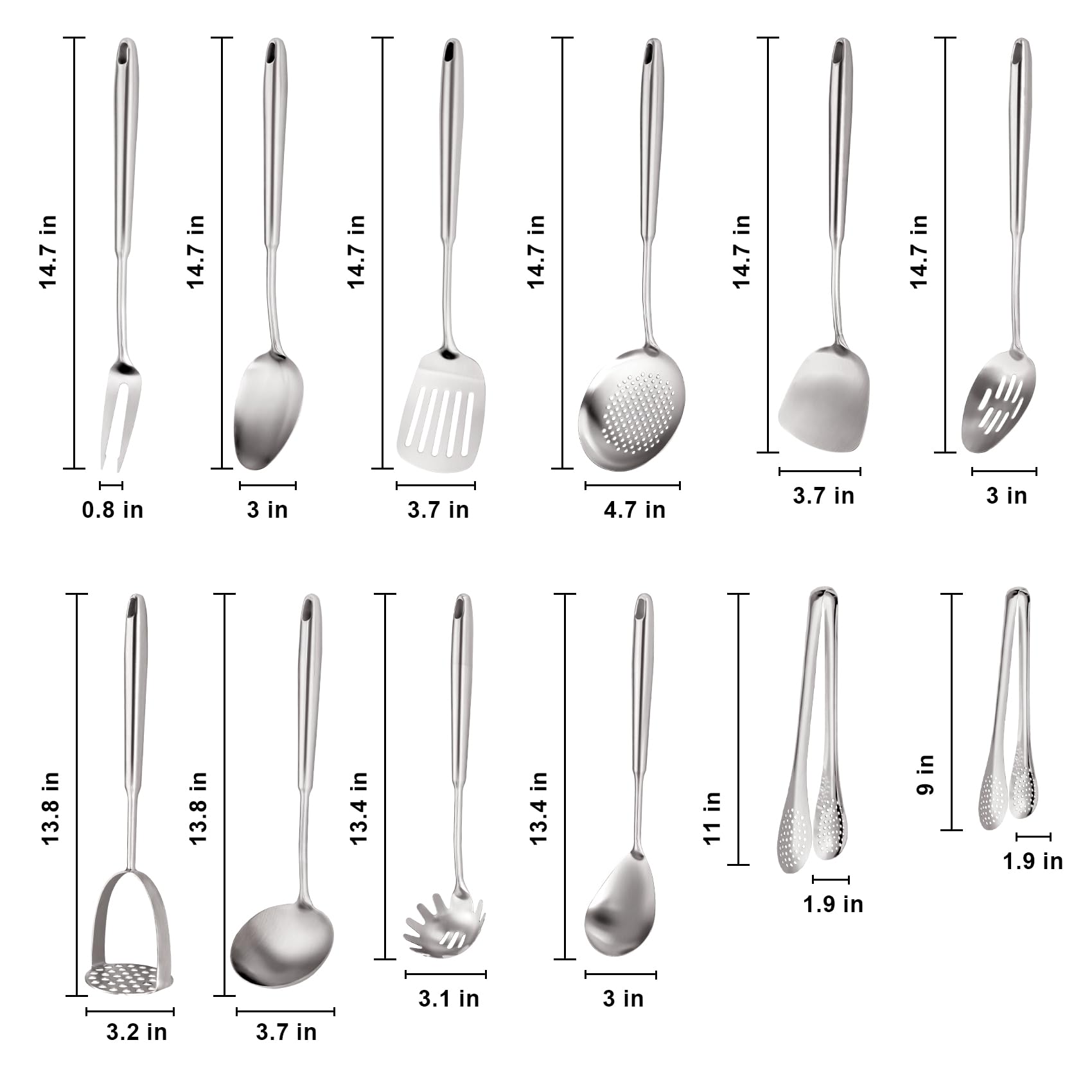 MACIFECI stainless steel tongs for precise grip during cooking