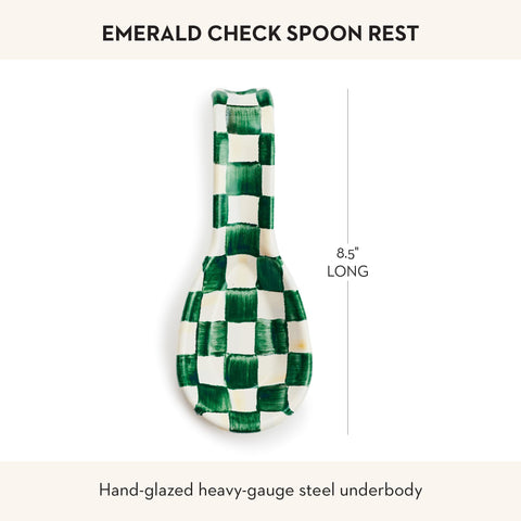 MacKenzie-Childs countertop decor spoon rest adds decorative charm and practical clutter control.