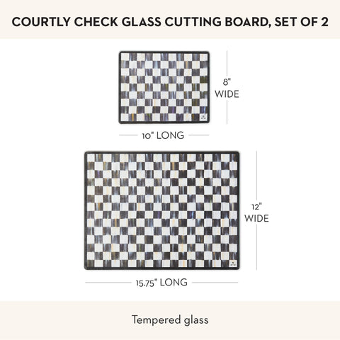 Decorative kitchen display featuring Mackenzie-Childs glass board