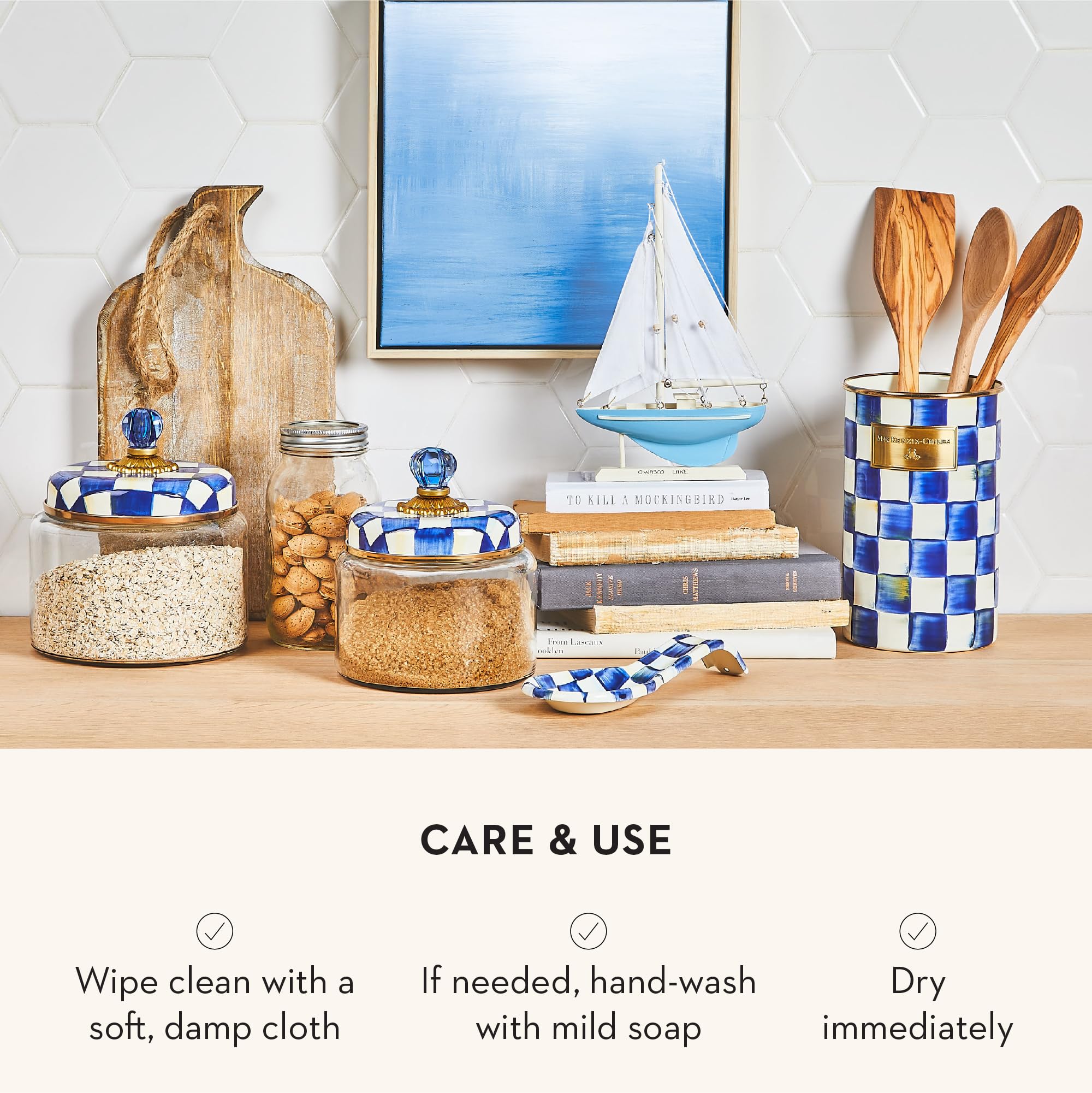 MacKenzie-Childs spoon rest makes a thoughtful gift and welcomes new home style.