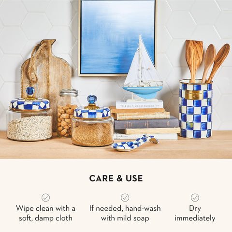 MacKenzie-Childs spoon rest makes a thoughtful gift and welcomes new home style.