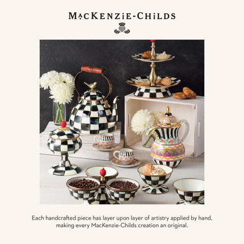 MACKENZIE-CHILDS Supper Club Coffee Scoop decor-friendly, elevates coffee ritual on the kitchen counter.
