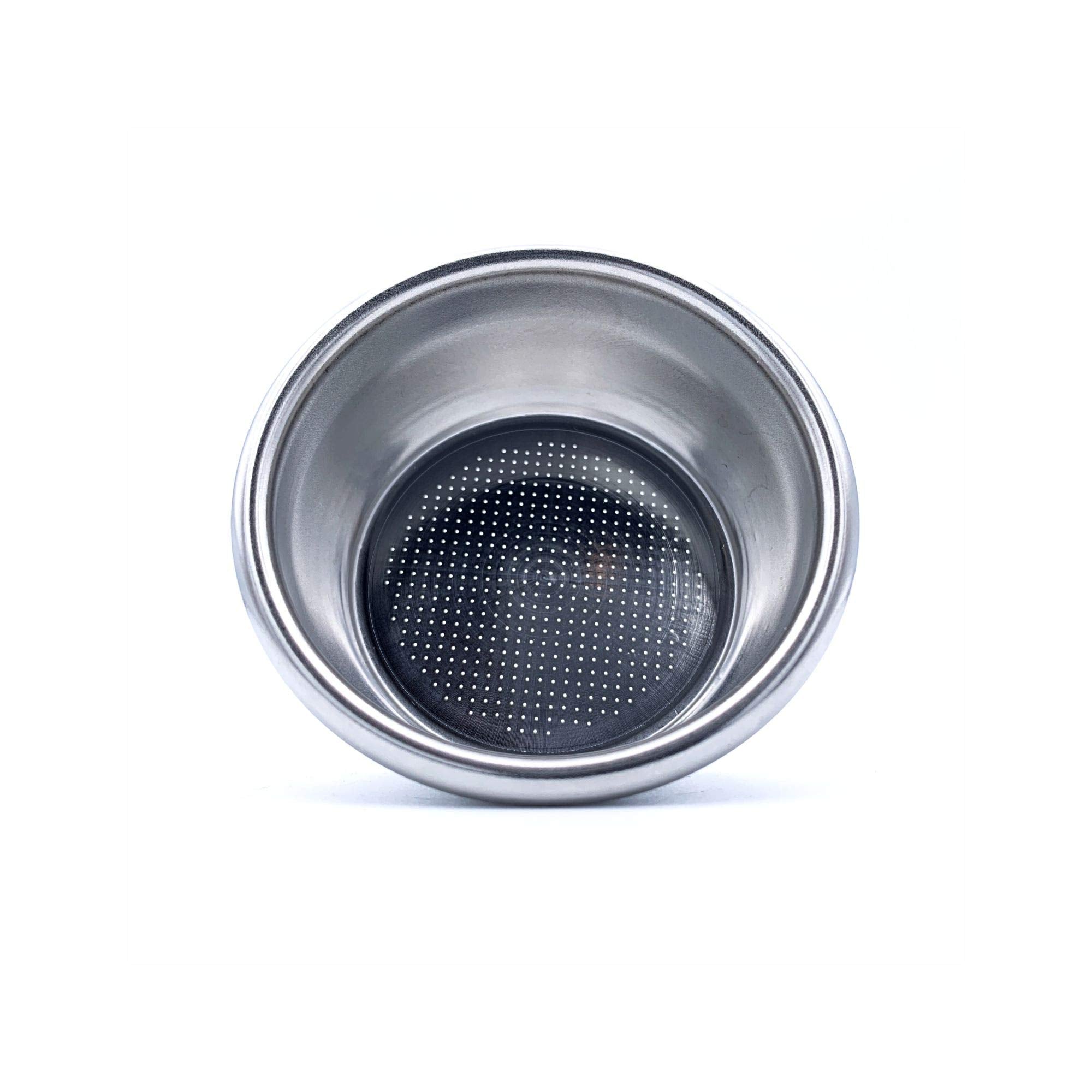 MacMaxe 54mm filter basket top view showing uniform mesh