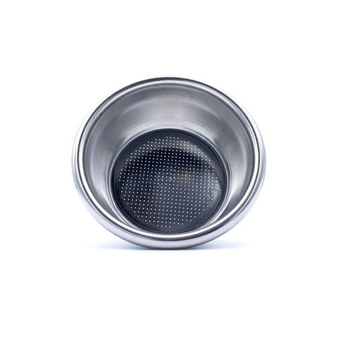 MacMaxe 54mm filter basket top view showing uniform mesh