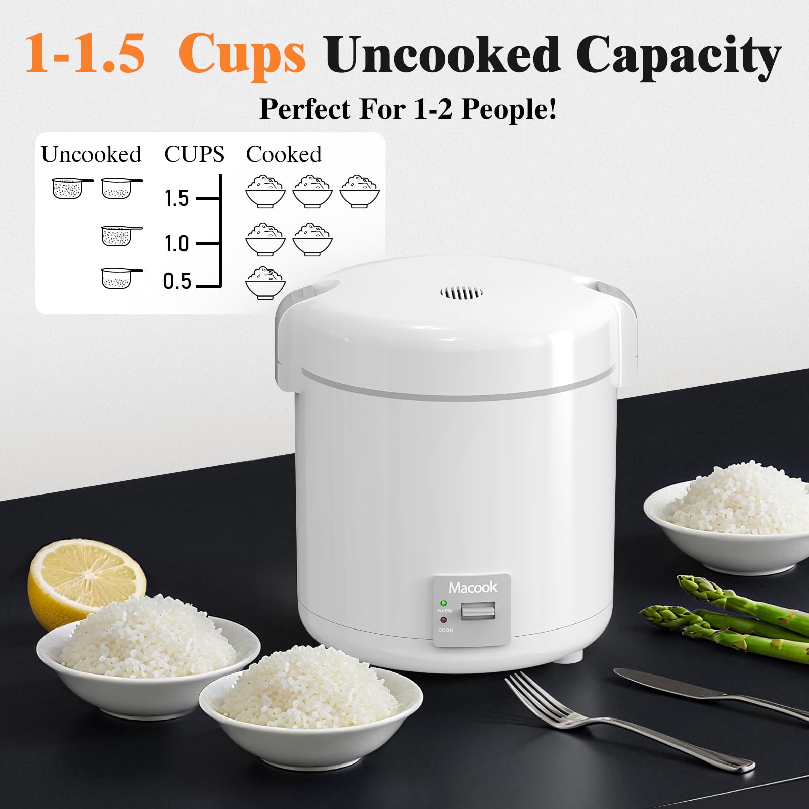 Macook one-touch operation for simple meal prep.