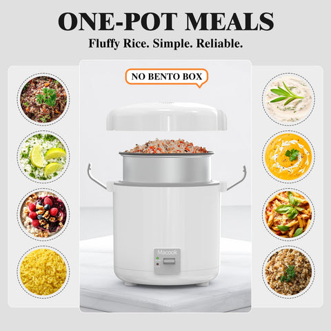 Macook removable nonstick pot enables easy cleaning and cooking.