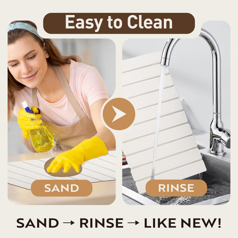 MacraBoho mat is easy to rinse and air-dry for simple care.
