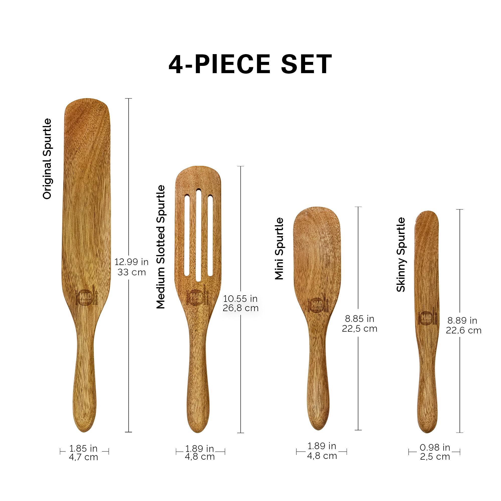 Elegant Mad Hungry Spurtle serves as a table-ready utensil.