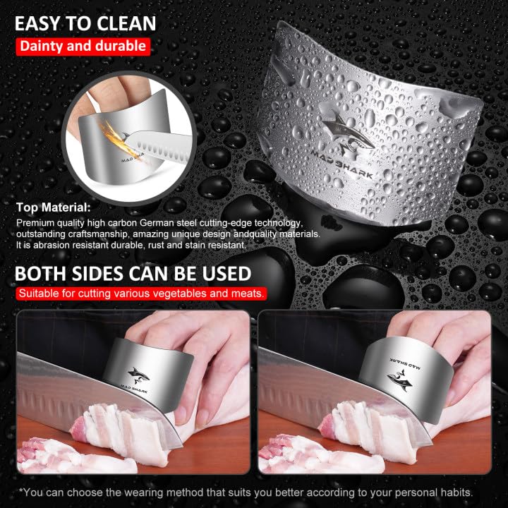 MAD SHARK finger guards easy to clean and dishwasher safe