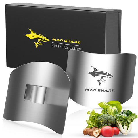MAD SHARK finger guard worn on hand showing 360-degree protection