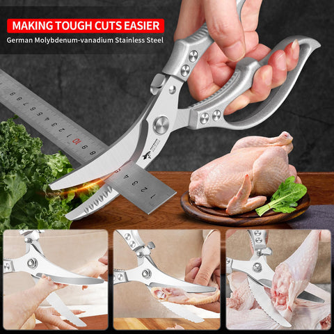 MAD SHARK built-in nutcracker helps crack walnuts with kitchen-ready convenience.