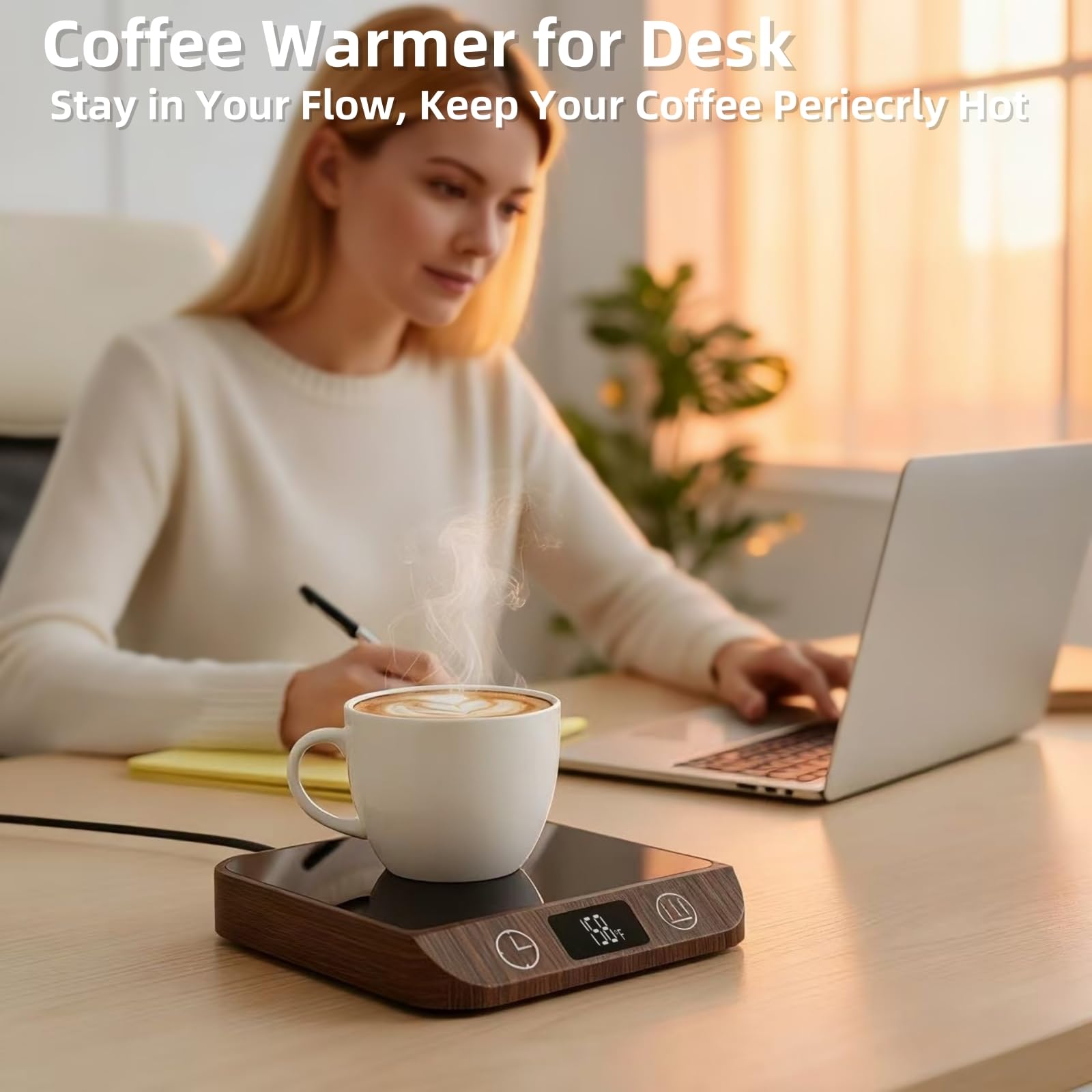 MADCKDEDRT Candle Warmer function demonstrates dual use with flame-free ambiance