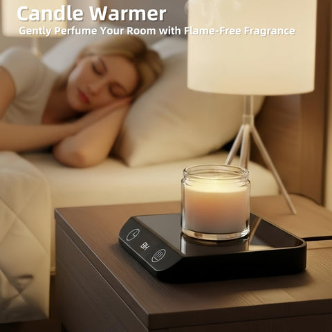 MADCKDEDRT candle warmer mode demonstrated on heating plate
