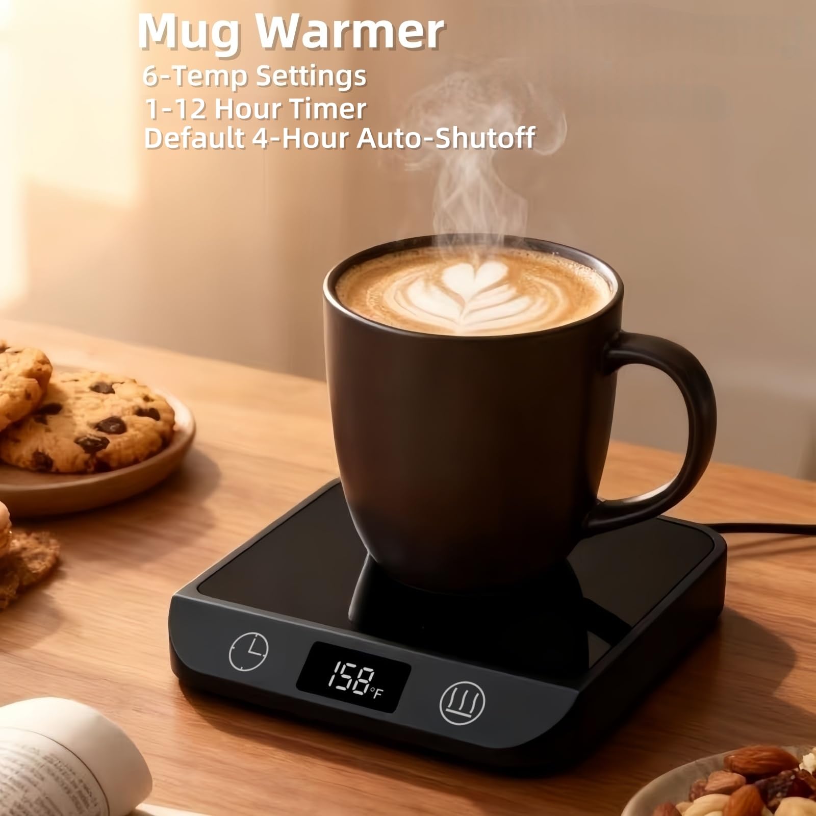 MADCKDEDRT warmer showing digital control panel and settings