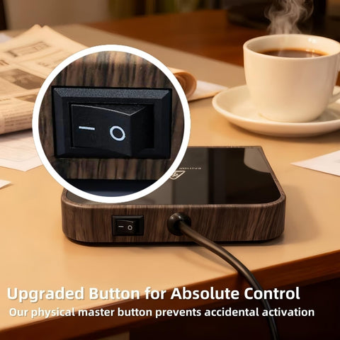 MADCKDEDRT Mug Warmer physical switch ensures intentional activation for safety