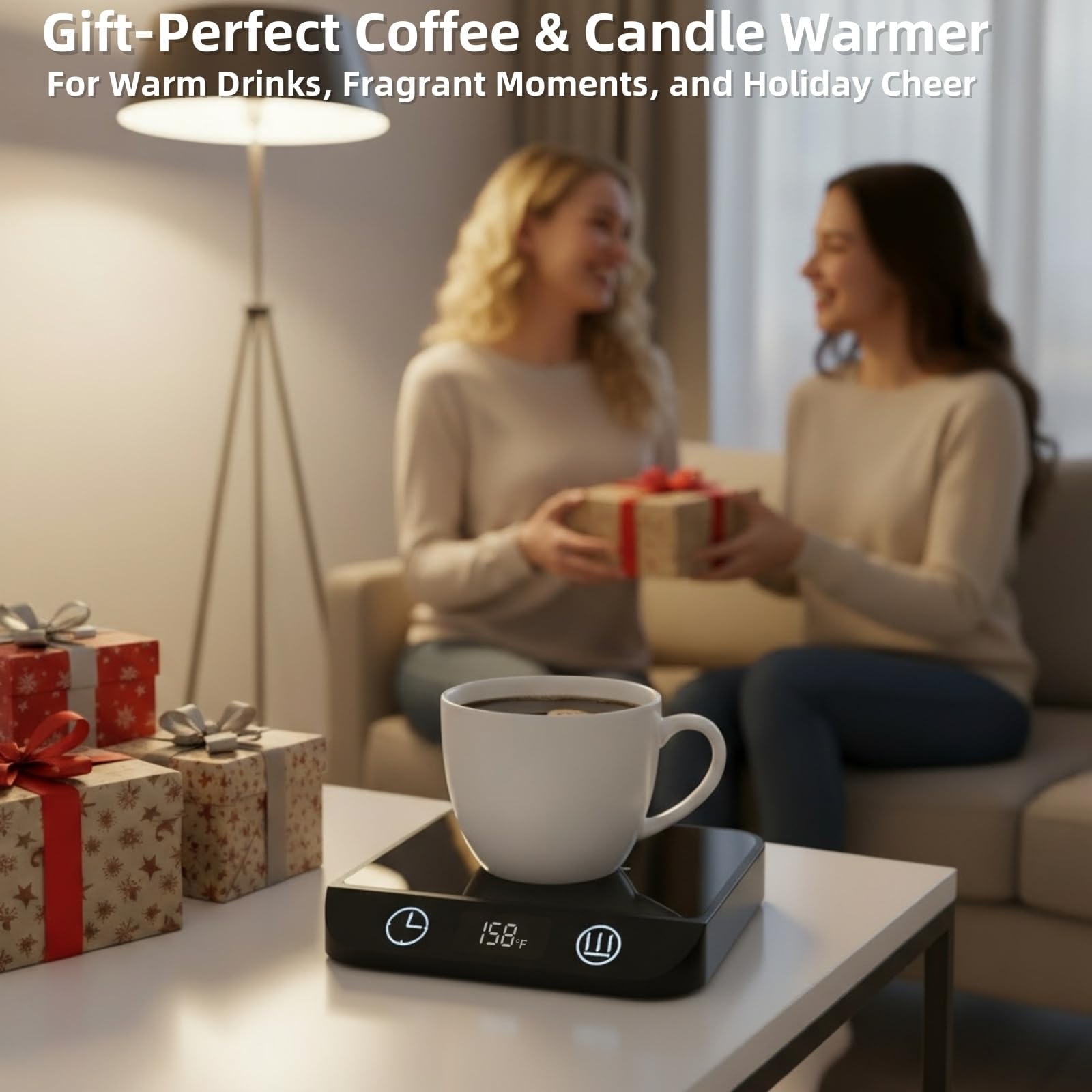 MADCKDEDRT coffee mug warmer with long 59-inch cord