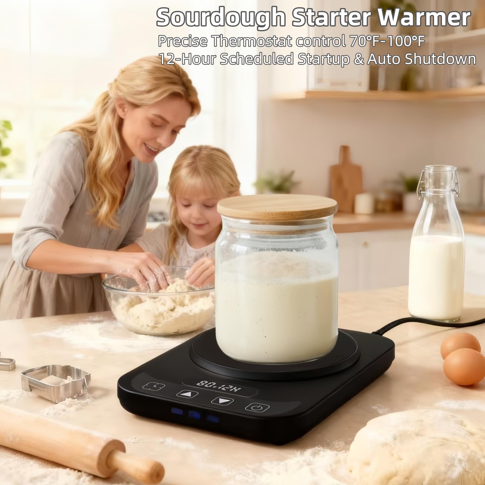 MADCKDEDRT warmer with precise thermostat at 1°F increments for even proofing
