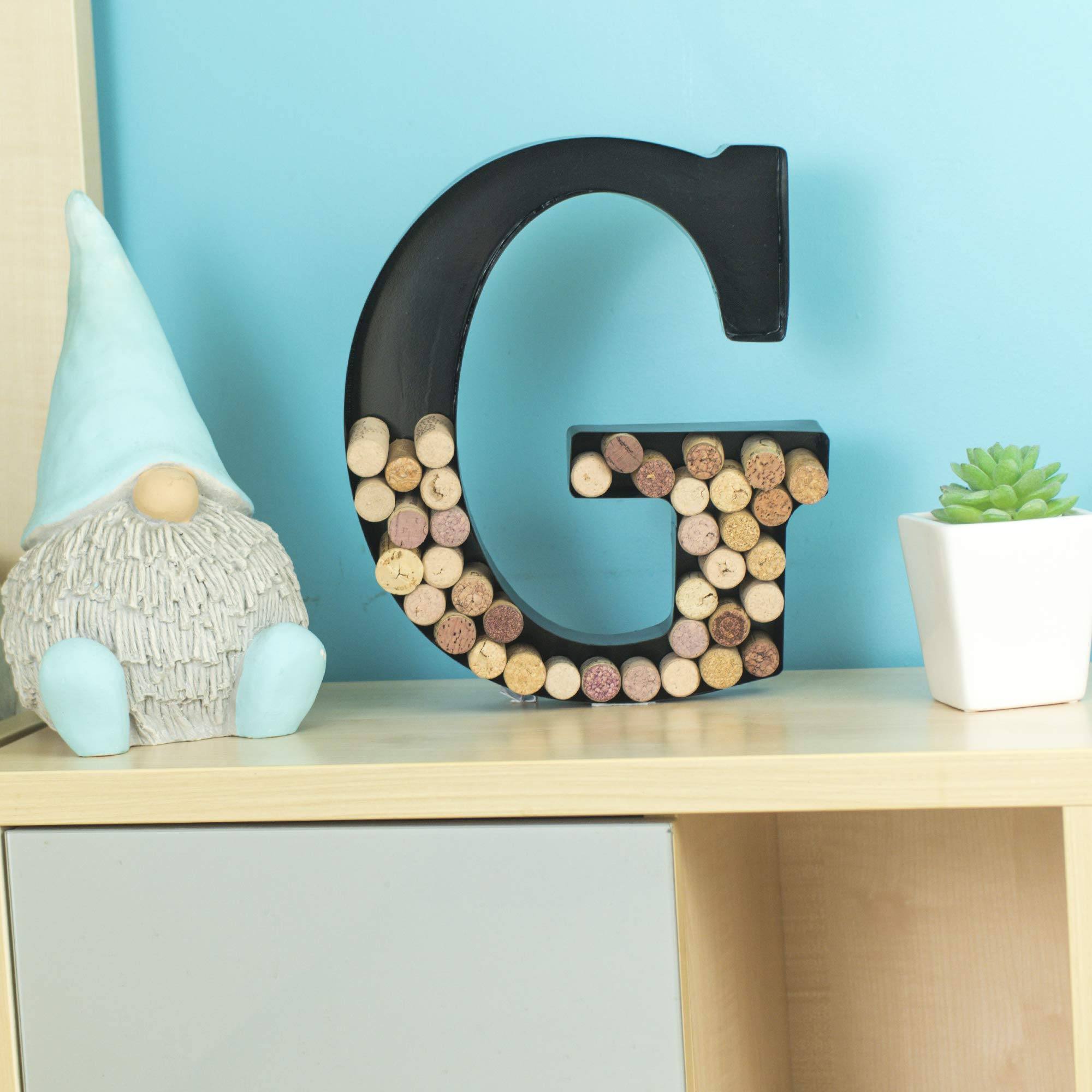 Made Easy Kit large letter B display elevates wine cork keepsakes