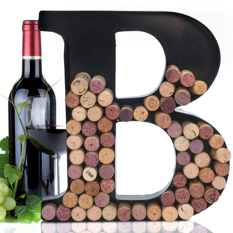 Made Easy Kit letter B cork saver front view highlighting a stylish monogram display