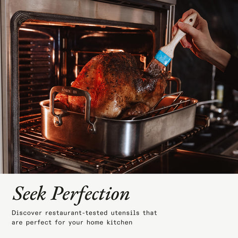 Made In 3-ply core close-up emphasizes durable efficient heat distribution.
