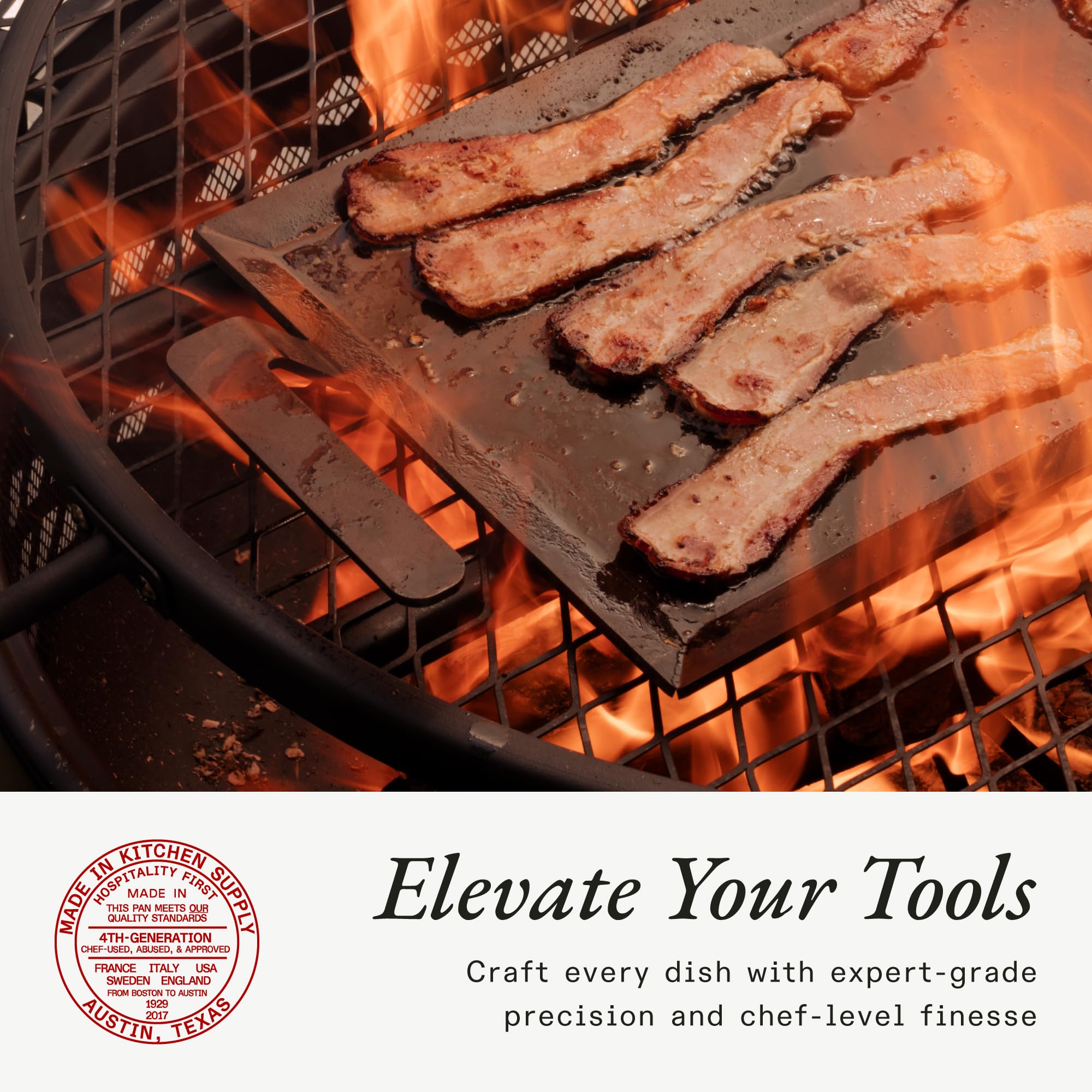 Made In Sweden craftsmanship shown in carbon steel griddle build