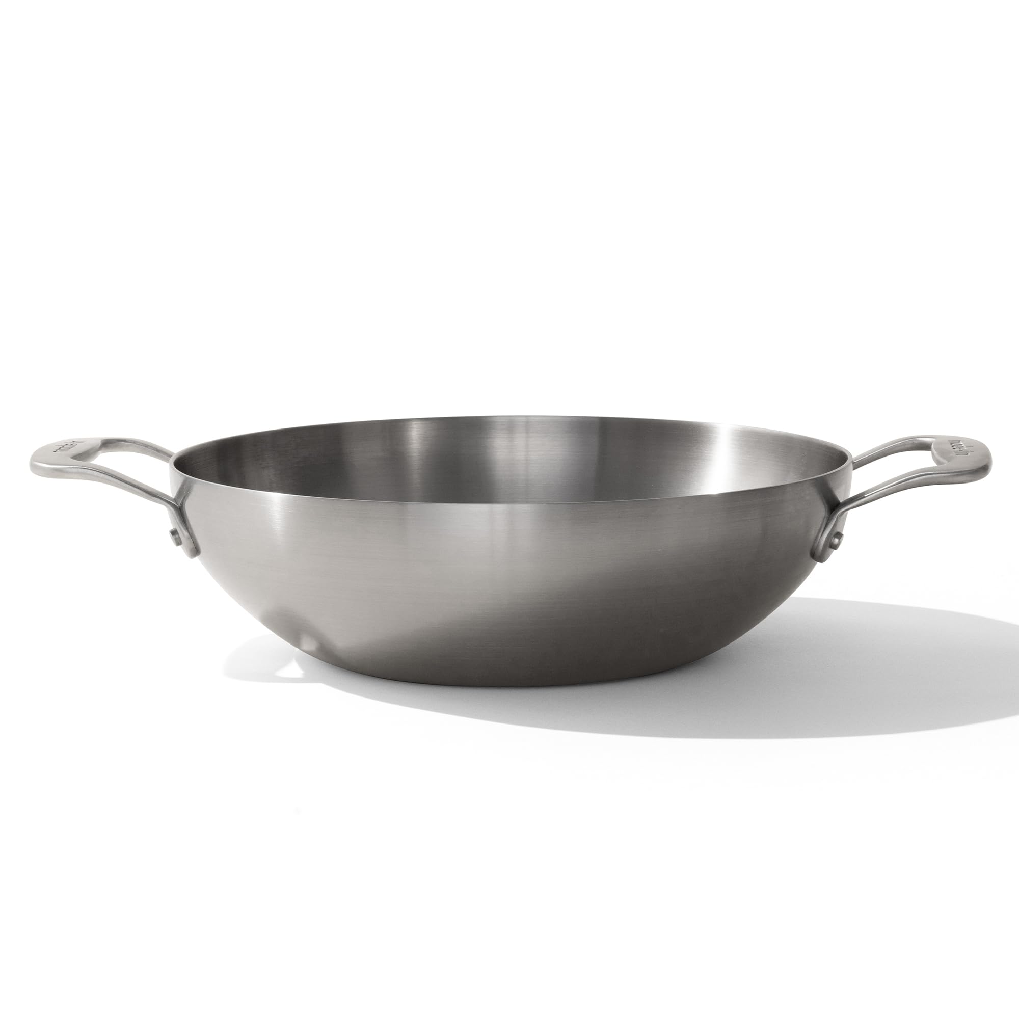 Made In 10-inch Kadai pan top view, wide surface for perfect sautéing.