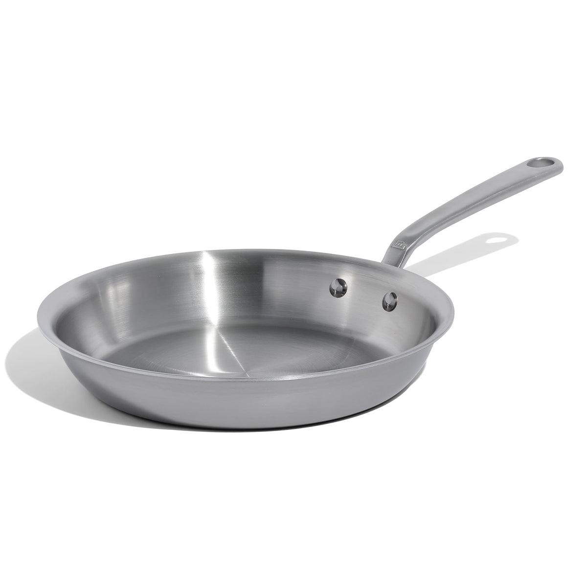 Made In 10-Inch Stainless Clad Frying Pan top view for precise searing and even heat