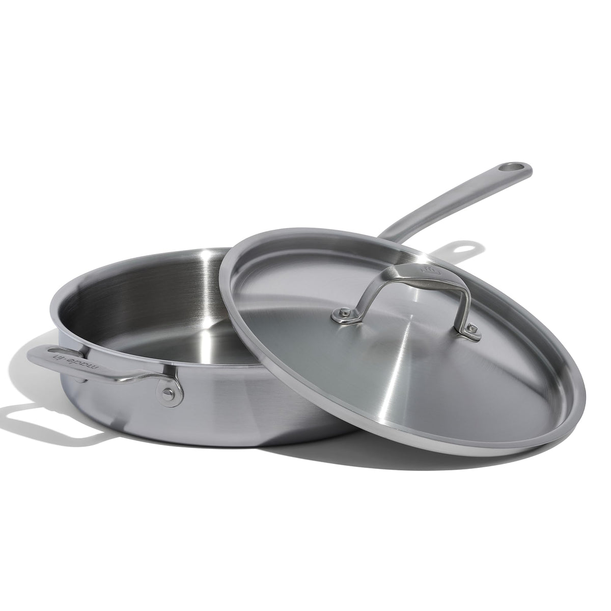 Made In Cookware 3.5-quart sauté pan overview shows multi-ply build for even cooking.