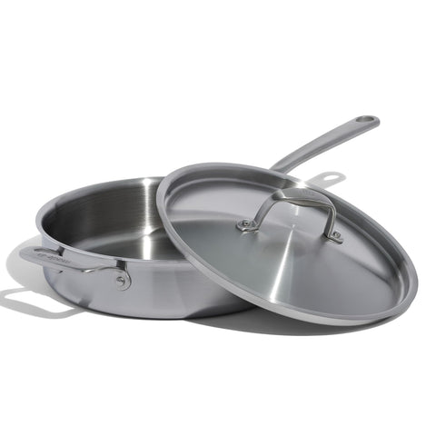 Made In Cookware 3.5-quart sauté pan overview shows multi-ply build for even cooking.